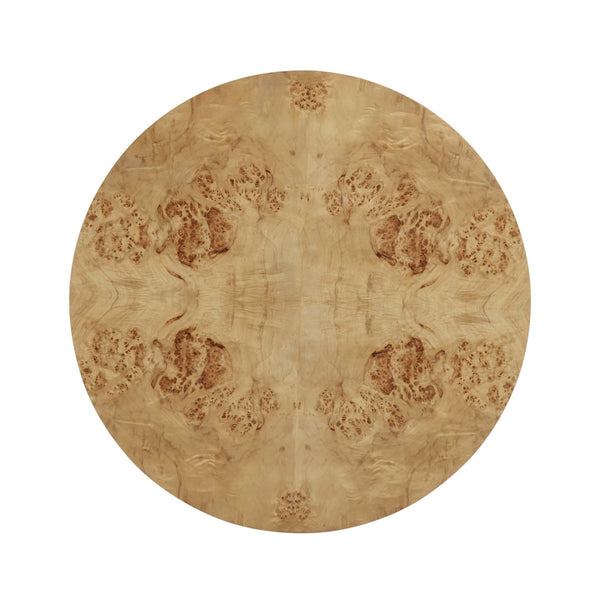 TOV Furniture Fig 36" Round Burl Coffee Table - Unique Natural Wood Design for Modern Living Room Elegance TOV-OC54474