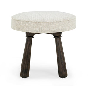 TOV Furniture Pookie Boucle Stool - Modern Whimsy Seating with Plush Comfort, Durable Design for Any Space Cream TOV-OC54565
