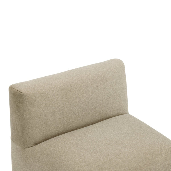 TOV Furniture Pippa Taupe Vegan Mohair Accent Stool - Stylish Comfort for Living Rooms, Bedrooms & More! TOV-OC54601