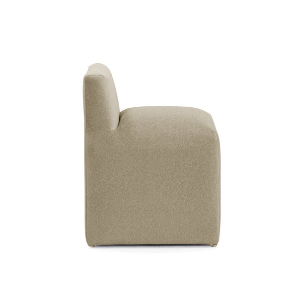 TOV Furniture Pippa Taupe Vegan Mohair Accent Stool - Stylish Comfort for Living Rooms, Bedrooms & More! TOV-OC54601