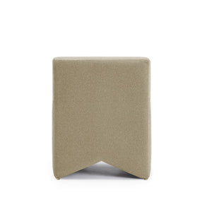 TOV Furniture Pippa Taupe Vegan Mohair Accent Stool - Stylish Comfort for Living Rooms, Bedrooms & More! TOV-OC54601