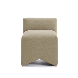 TOV Furniture Pippa Taupe Vegan Mohair Accent Stool - Stylish Comfort for Living Rooms, Bedrooms & More! TOV-OC54601