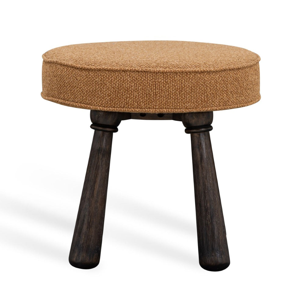 TOV Furniture Pookie Boucle Stool - Modern Whimsy Seating with Plush Comfort, Durable Design for Any Space Golden Brown TOV-OC54607