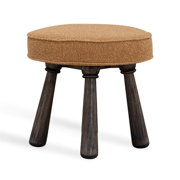TOV Furniture Pookie Boucle Stool - Modern Whimsy Seating with Plush Comfort, Durable Design for Any Space Golden Brown TOV-OC54607