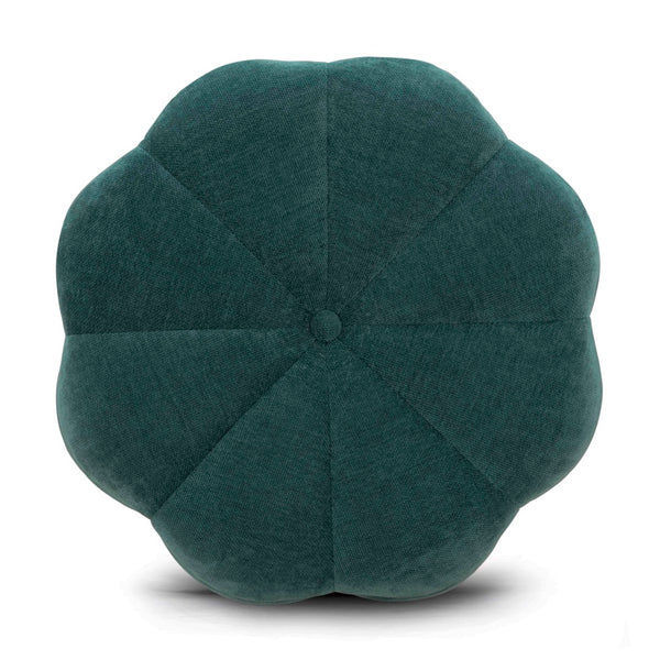 TOV Furniture Fleur Elegant Textured Velvet Storage Ottoman with Hidden Compartment for Chic Home Organization Peacock TOV-OC54611