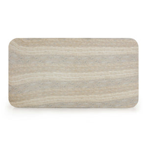 TOV Furniture Tyche 55" Faux Travertine Coffee Table - Stylish Indoor/Outdoor Concrete Design for Modern Spaces TOV-OC54645