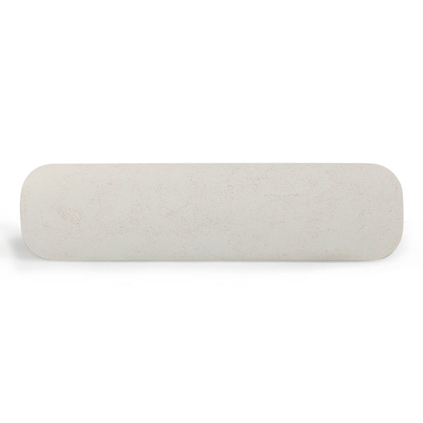 TOV Furniture Suraya 55" Modern Concrete Console Table for Indoor and Outdoor Spaces - Stylish & Durable Design Ivory TOV-OC54655