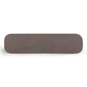 TOV Furniture Suraya 55" Modern Concrete Console Table for Indoor and Outdoor Spaces - Stylish & Durable Design Dark Umber TOV-OC54657