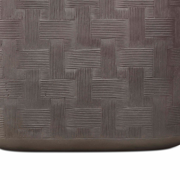 TOV Furniture Suraya 55" Modern Concrete Console Table for Indoor and Outdoor Spaces - Stylish & Durable Design Dark Umber TOV-OC54657