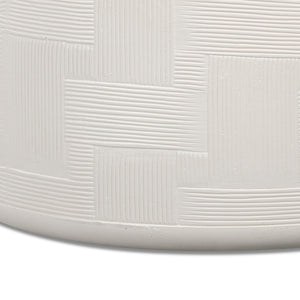 TOV Furniture Suraya Modern Rounded Concrete Coffee Table for Indoor/Outdoor Use – Chic, Durable & Stylish Design Ivory TOV-OC54658