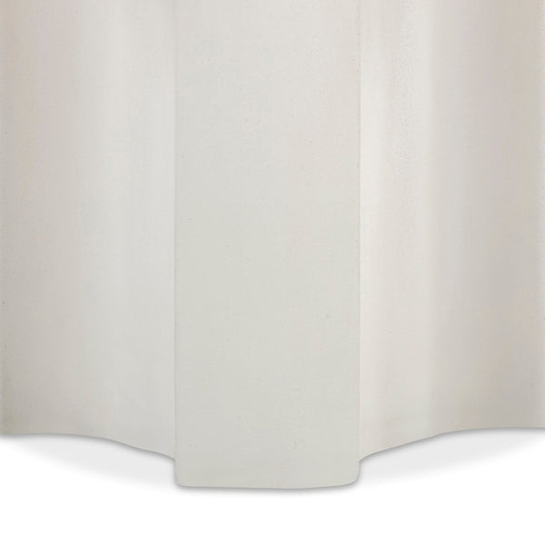 TOV Furniture Cassandra Ivory Concrete Side Table: Stylish Indoor/Outdoor Accent with Modern Architectural Design TOV-OC54667