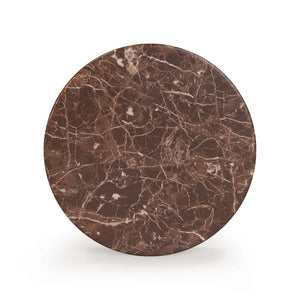 TOV Furniture Ayon Faux Red Levanto Marble Concrete Side Table - Stylish Indoor/Outdoor Accent for Any Space TOV-OC54711