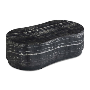 TOV Furniture Hades 47" Black Faux Marble Coffee Table – Stylish Indoor/Outdoor Centerpiece with Durable Design TOV-OC54715