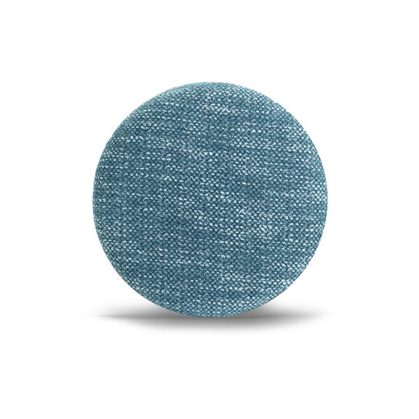 TOV Furniture Tomlin Stylish Ruched Ottoman - Compact, Multi-Purpose Seating for Game Nights & Everyday Comfort Teal TOV-OC54741