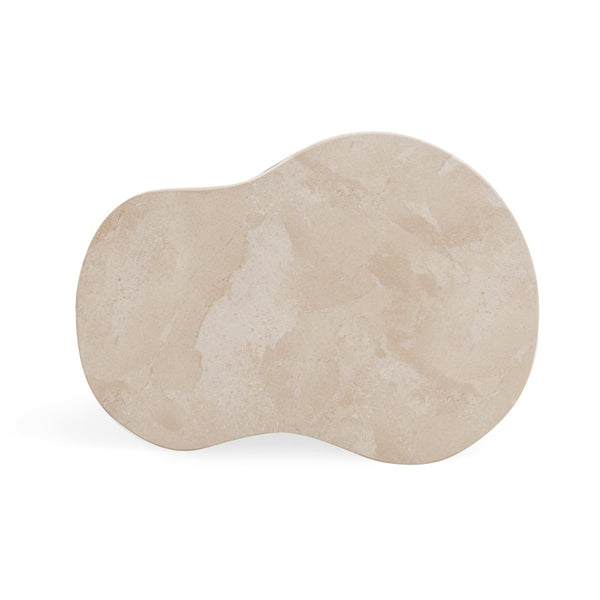 TOV Furniture Zaya Rose Faux Marble Concrete Side Table - Stylish Indoor/Outdoor Accent for Modern Living Spaces TOV-OC54825