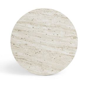 TOV Furniture Asta Faux Travertine Side Table – Versatile Indoor/Outdoor Accent Piece with Textured Finish & Durability TOV-OC54830