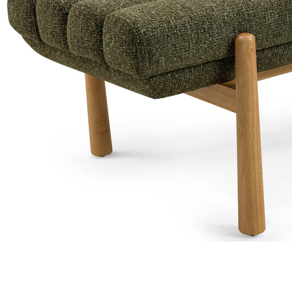 TOV Furniture Julianna 56" Textured Fabric Bench - Scandinavian-Inspired Seating with Durable Upholstery & Comfort Green TOV-OC54867