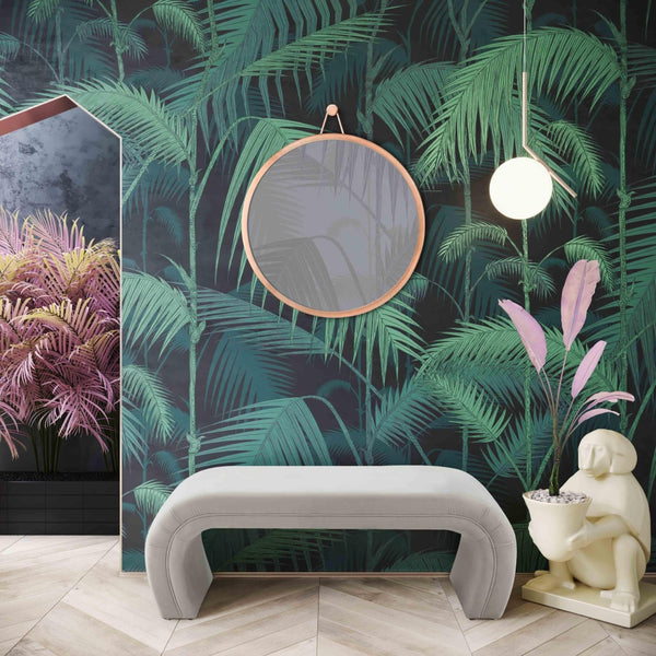 TOV Furniture Kenya 48" Velvet Bench - Luxurious Waterfall Design for Entryways, Bedrooms, and Living Rooms Light Grey TOV-OC6379