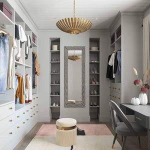 TOV Furniture Melody Velvet Tasseled Ottoman - Luxurious Accent Piece with Brushed Brass Accents & Plush Comfort Cream TOV-OC68213