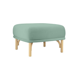 TOV Furniture Desiree Velvet Ottoman - Elegant Footstool with Plush Upholstery, Sturdy Legs, and Timeless Charm Blue TOV-OC68528