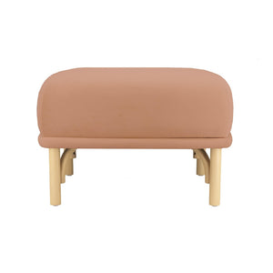 TOV Furniture Desiree Velvet Ottoman - Elegant Footstool with Plush Upholstery, Sturdy Legs, and Timeless Charm Mauve TOV-OC68529