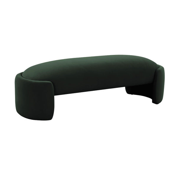 TOV Furniture Toledo 52.5" Velvet Bench - Luxurious Curved Design for Elegant Seating in Any Room, Fully Assembled! TOV-OC68637