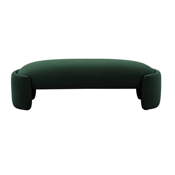 TOV Furniture Toledo 52.5" Velvet Bench - Luxurious Curved Design for Elegant Seating in Any Room, Fully Assembled! TOV-OC68637