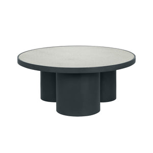 TOV Furniture Nautilus Antique Silver Mirrored Round Coffee Table - Vintage Glamour with Modern Elegance & Style TOV-OC68720