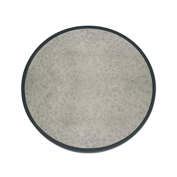 TOV Furniture Nautilus Antique Silver Mirrored Round Coffee Table - Vintage Glamour with Modern Elegance & Style TOV-OC68720