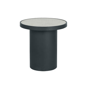 TOV Furniture Nautilus Antique Silver Mirrored Round Side Table – Vintage Charm Meets Modern Design for Any Room TOV-OC68721