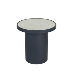TOV Furniture Nautilus Antique Silver Mirrored Round Side Table – Vintage Charm Meets Modern Design for Any Room TOV-OC68721