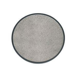 TOV Furniture Nautilus Antique Silver Mirrored Round Side Table – Vintage Charm Meets Modern Design for Any Room TOV-OC68721