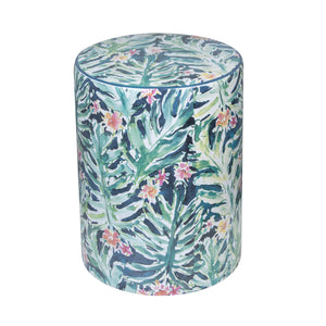 Taurus Ceramic Stool in Garden Print TOV-OC68774 TOV Furniture