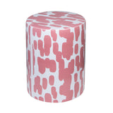 Taurus Ceramic Stool in Pink Strokes Print TOV-OC68775 TOV Furniture