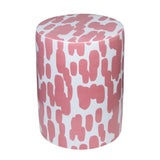 Taurus Ceramic Stool in Pink Strokes Print TOV-OC68775 TOV Furniture