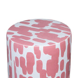 Taurus Ceramic Stool in Pink Strokes Print TOV-OC68775 TOV Furniture