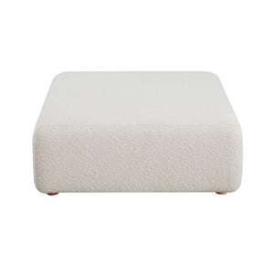 Hangover Cream Boucle Ottoman TOV-OC68789 TOV Furniture