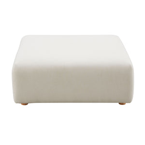 Hangover Cream Performance Linen Ottoman TOV-OC68790 TOV Furniture