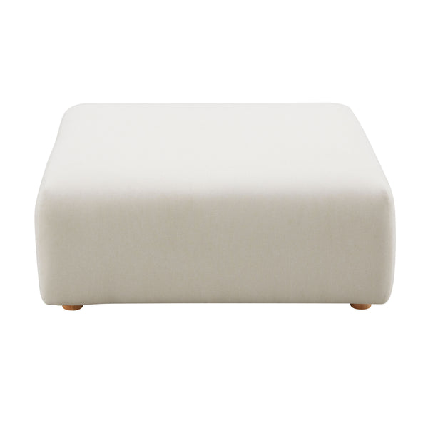 Hangover Cream Performance Linen Ottoman TOV-OC68790 TOV Furniture