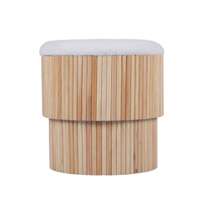 Sagano White Tiered Storage Ottoman TOV-OC68795 TOV Furniture