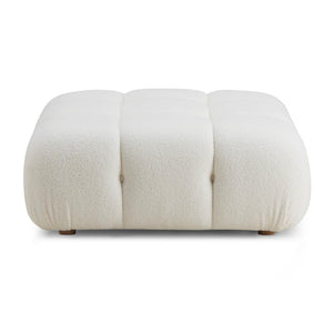 TOV Furniture Calliope Modular Ottoman: Luxurious Vegan Shearling Comfort with Versatile Design for Any Space TOV-OC68921