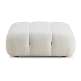 Calliope Cream Vegan Shearling Modular Ottoman TOV-OC68921 TOV Furniture