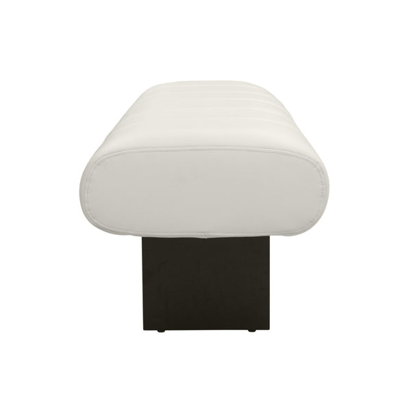 TOV Furniture Karol 59.5" Cream Performance Vegan Leather Bench - Elegant, Eco-Friendly Seating for Modern Spaces TOV-OC68949