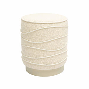 Nero Cream Boucle Ottoman TOV-OC68985 TOV Furniture