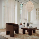 Memphis Chocolate Brown Coffee Table TOV-OC68995 TOV Furniture