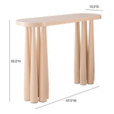 Titan Peach Rose Glossy Console Table TOV-OC69000 TOV Furniture