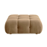 Calliope Cafe Au Lait Performance Velvet Modular Ottoman TOV-OC69016 TOV Furniture