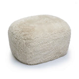 Britt Natural Vegan Shearling Ottoman TOV-OC69026 TOV Furniture