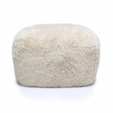 Britt Natural Vegan Shearling Ottoman TOV-OC69026 TOV Furniture