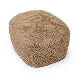 Britt Dark Taupe Vegan Shearling Ottoman TOV-OC69027 TOV Furniture